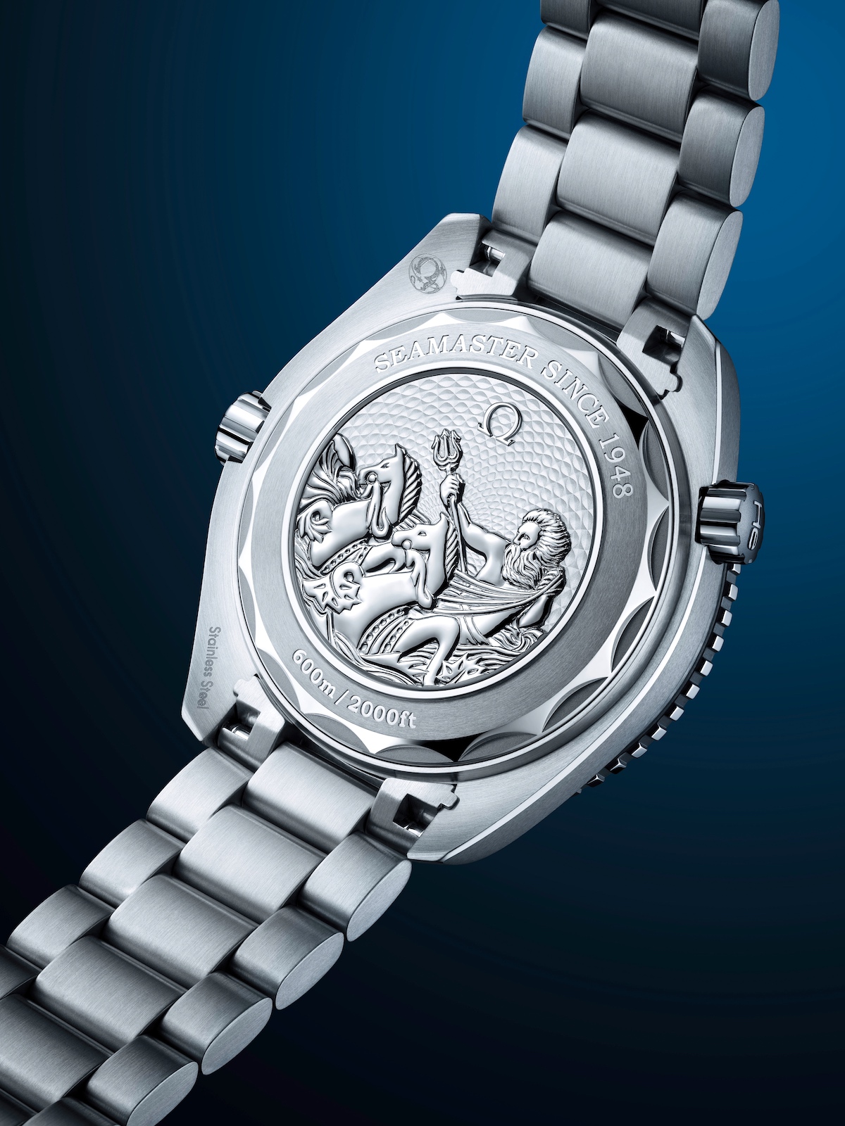 Omega Seamaster Summer Blue - caseback