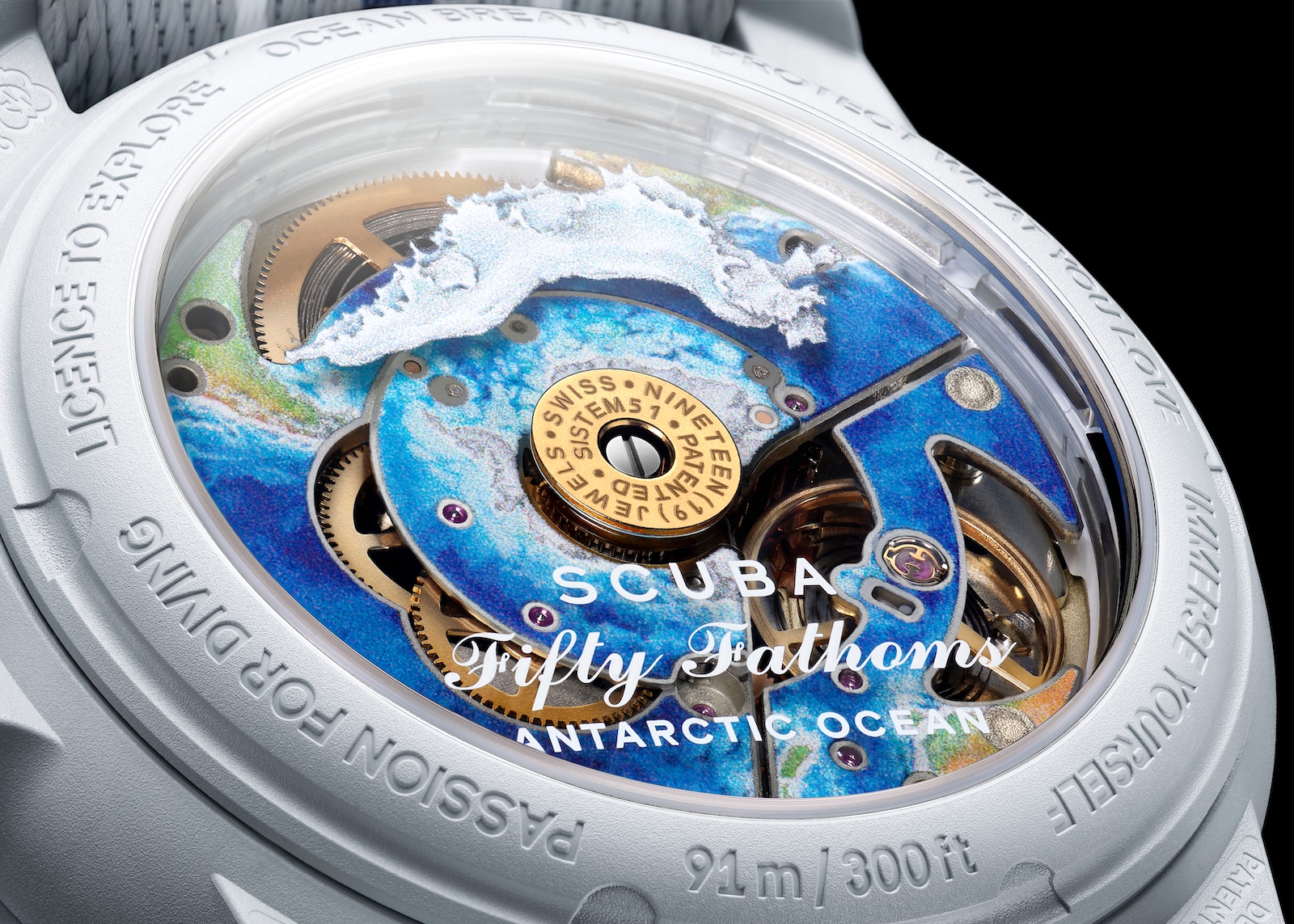 Blancpain X Swatch - Antarctic Ocean caseback