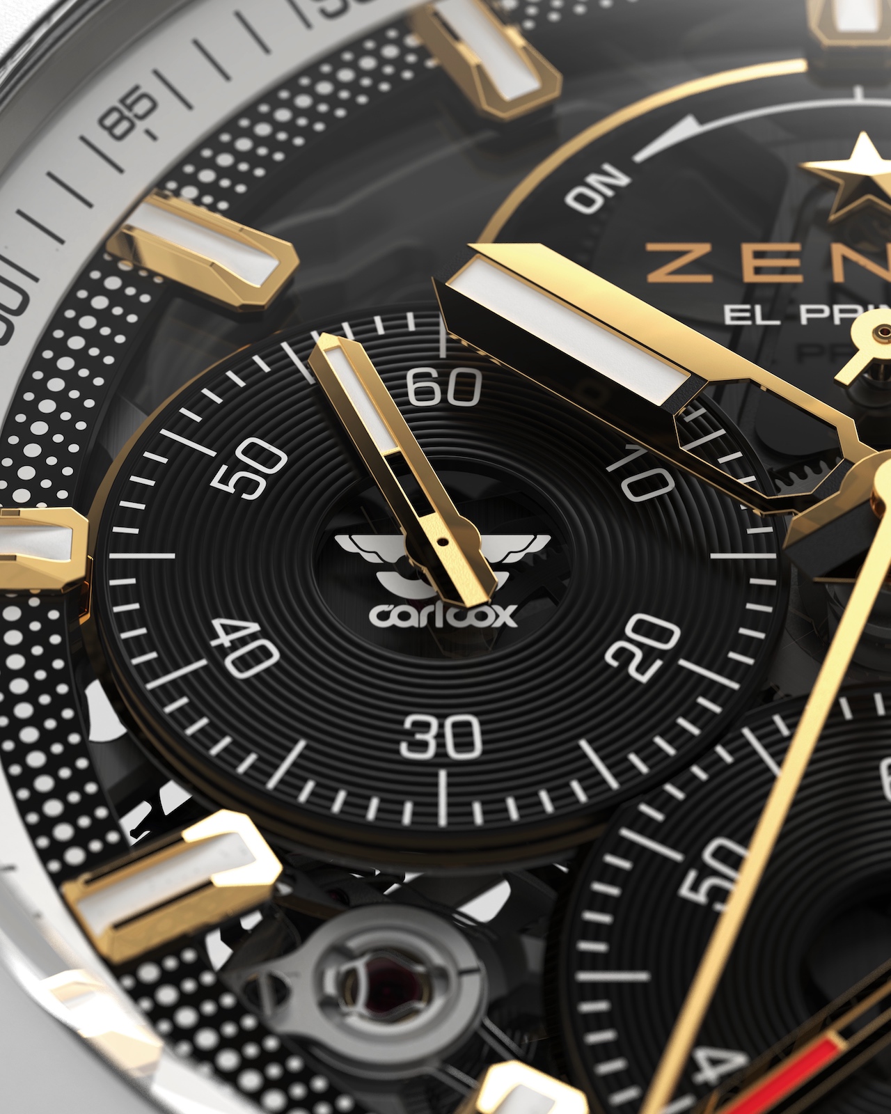Zenith Defy Extreme Carl Cox Edition - dial