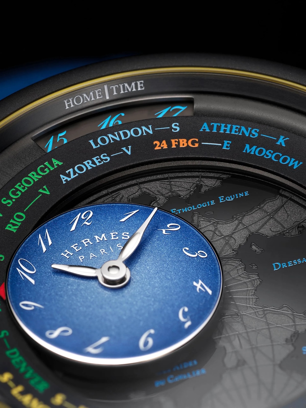 Hermès Arceau Le temps voyageur Only Watch - dial