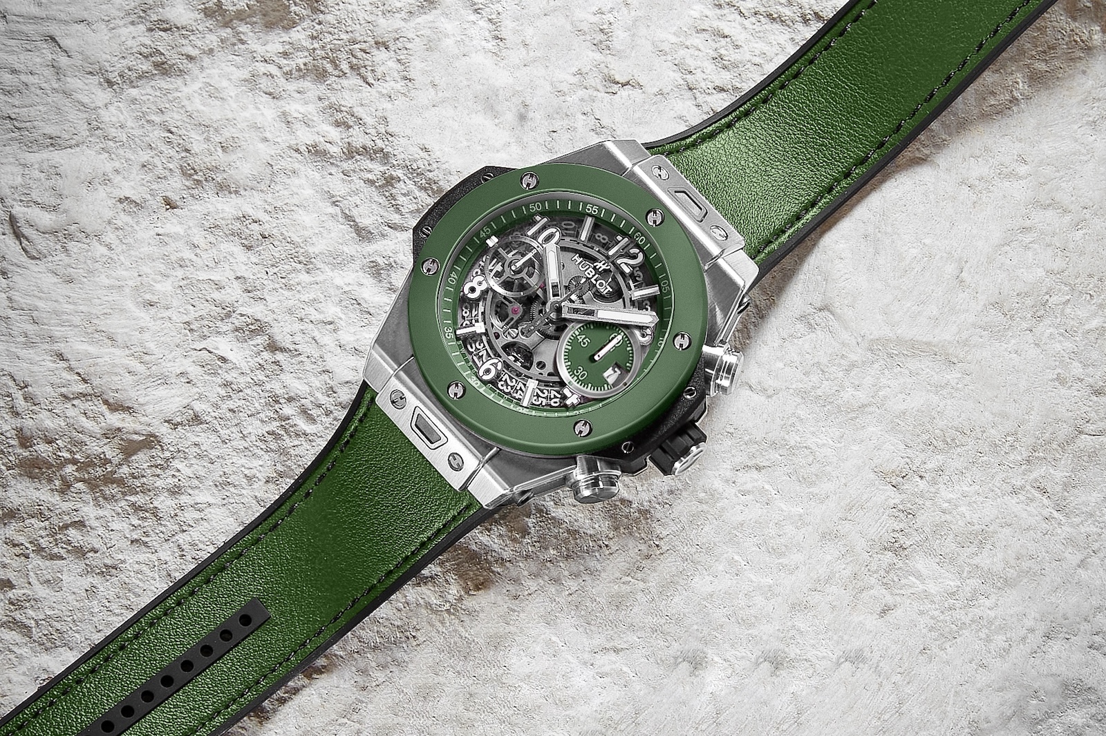 Hublot Big Bang Unico Titanium Green Ceramic - art 01b