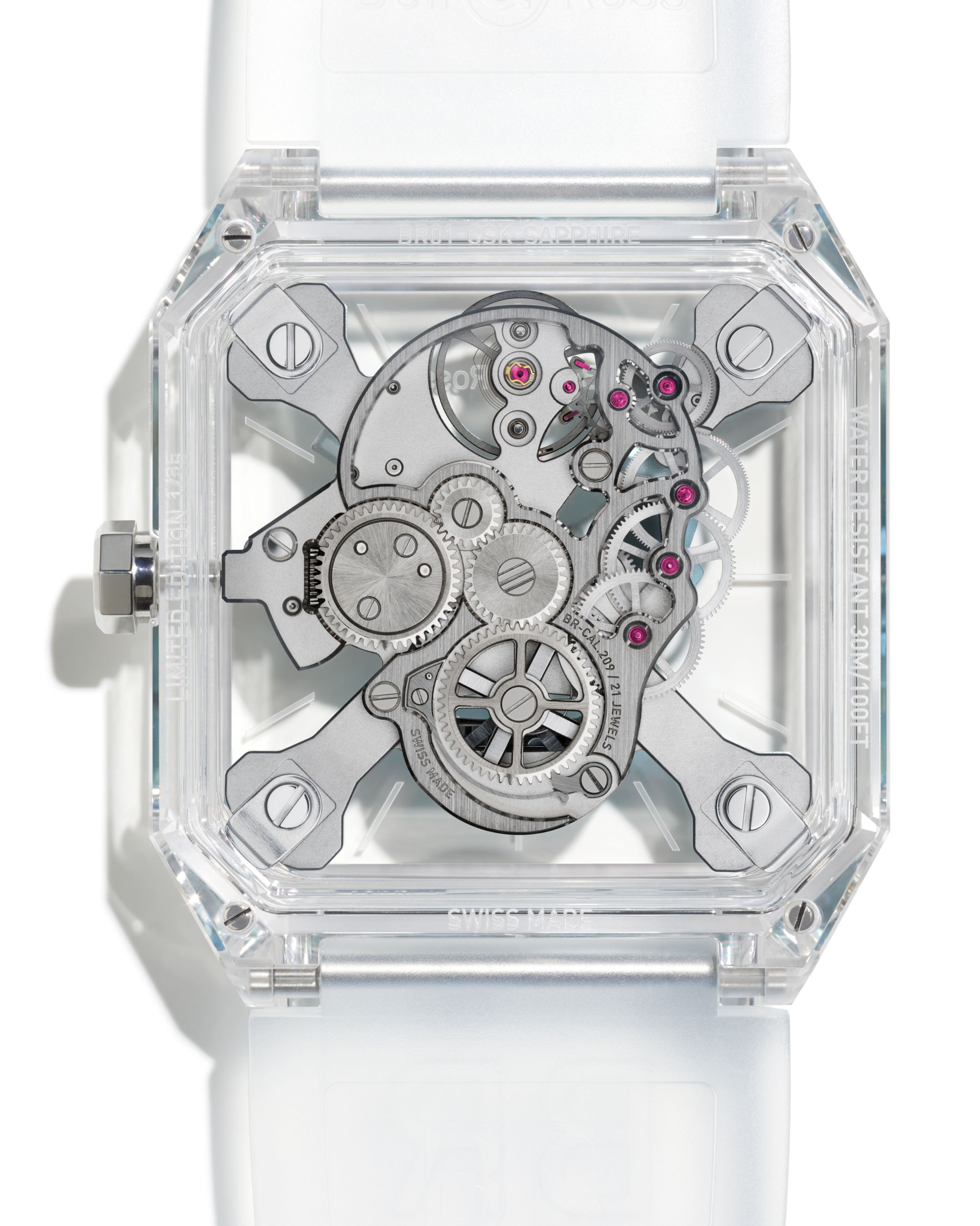 Bell & Ross BR 01 Cyber Skull Sapphire Ice Blue