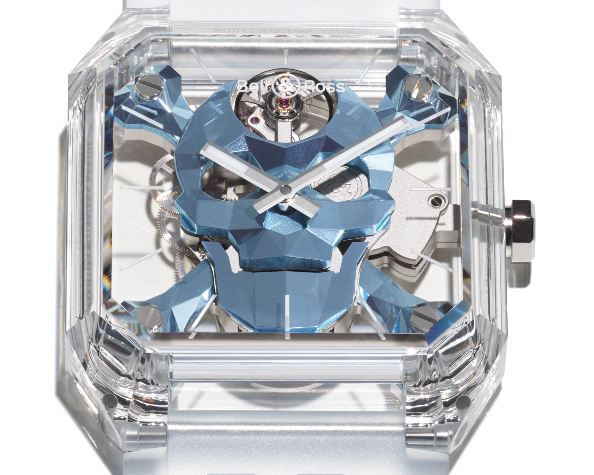 Bell & Ross BR 01 Cyber Skull Sapphire Ice Blue