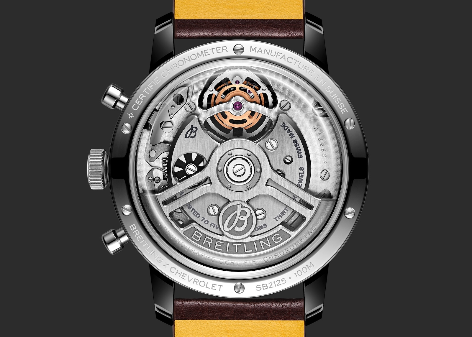 Breitling Top Time B21 Classic Cars Chronograph Tourbillon - caseback