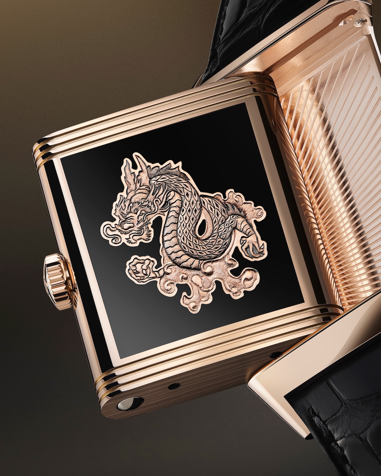 Jaeger-Lecoultre Reverso Tribute Enamel Dragon - detalle reverso
