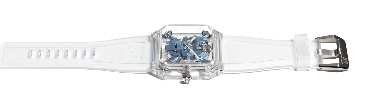 Bell & Ross BR 01 Cyber Skull Sapphire Ice Blue
