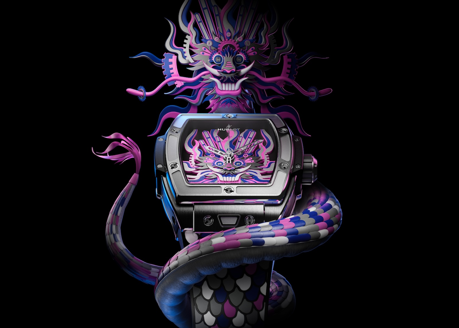 Hublot Spirit of Big Bang Titanium Dragon - art h2