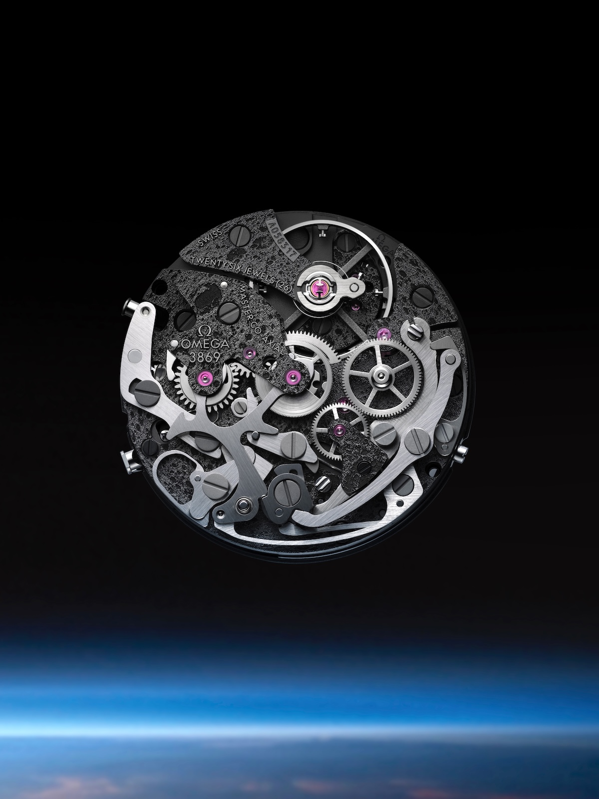 Omega Speedmaster Dark Side of the Moon - Calibre 3869 reverso