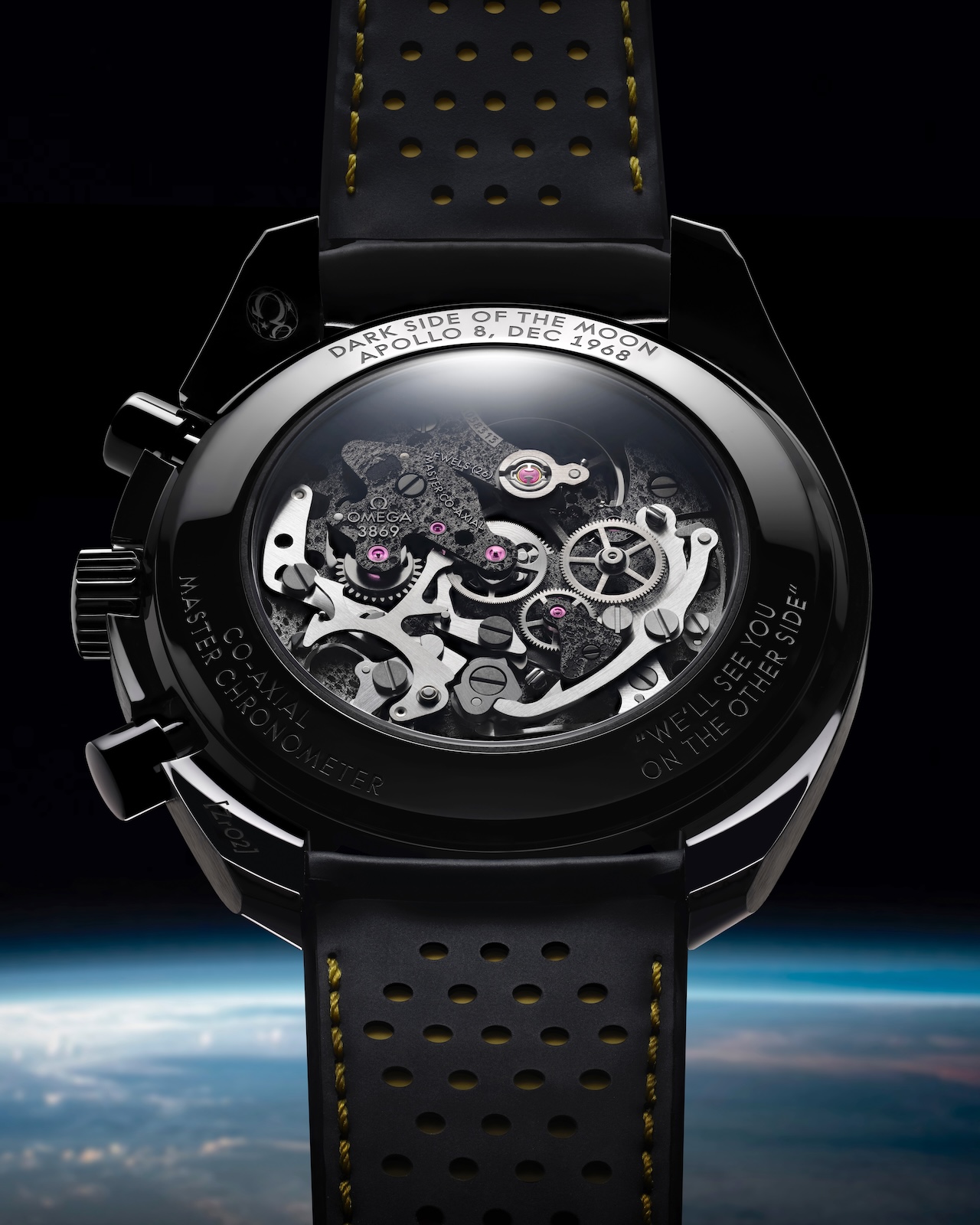 Omega Speedmaster Dark Side of the Moon - caseback