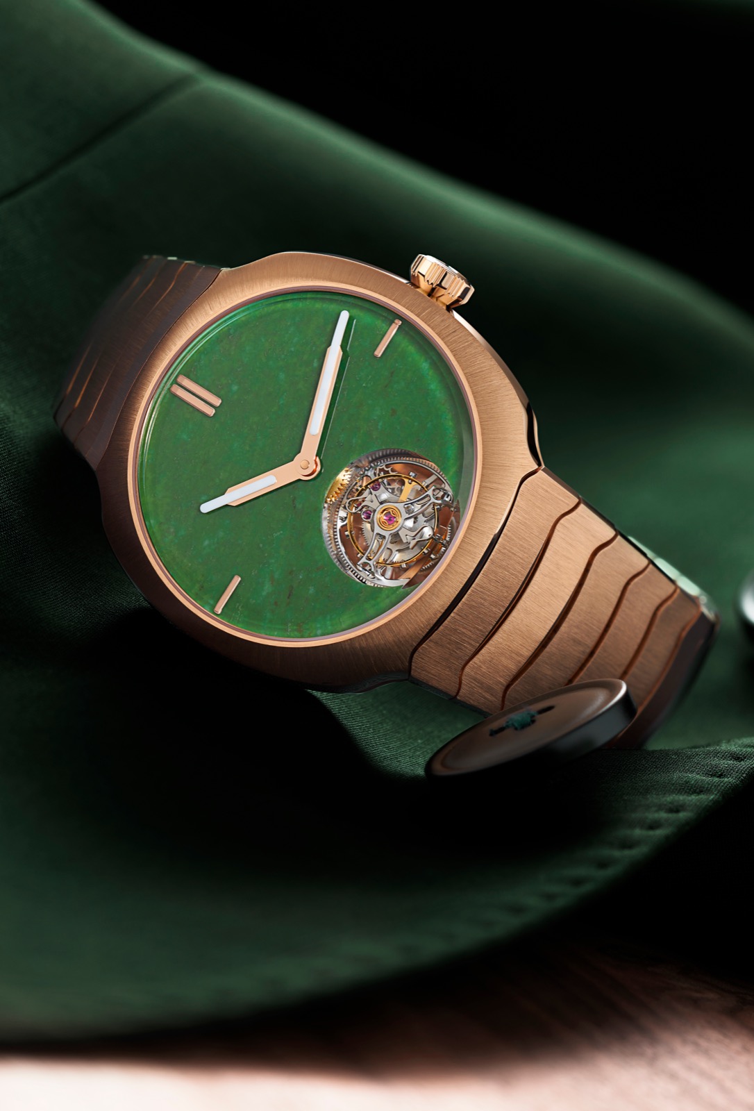 H. Moser & Cie. Streamliner Tourbillon Wyoming Jade