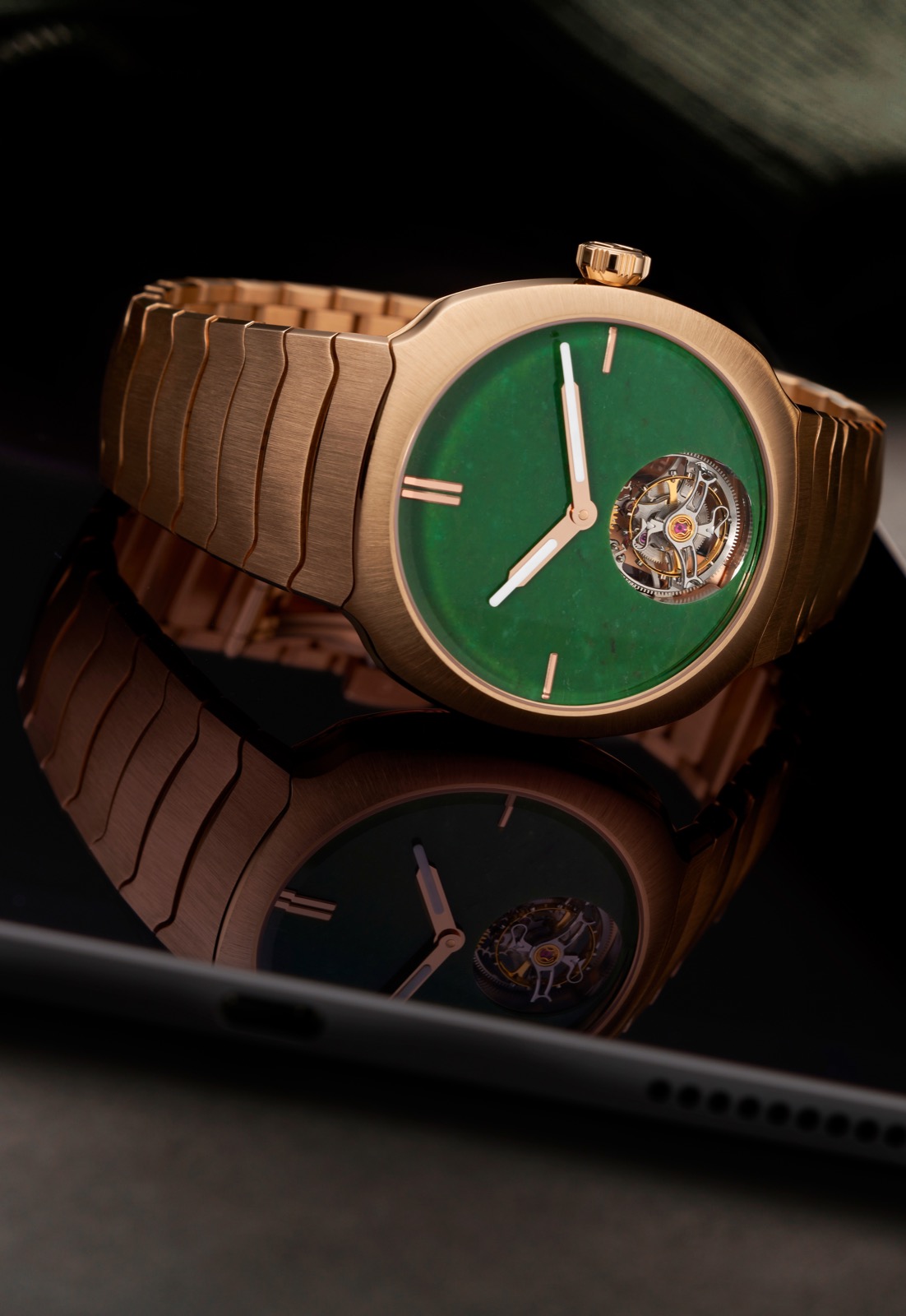 H. Moser & Cie. Streamliner Tourbillon Wyoming Jade