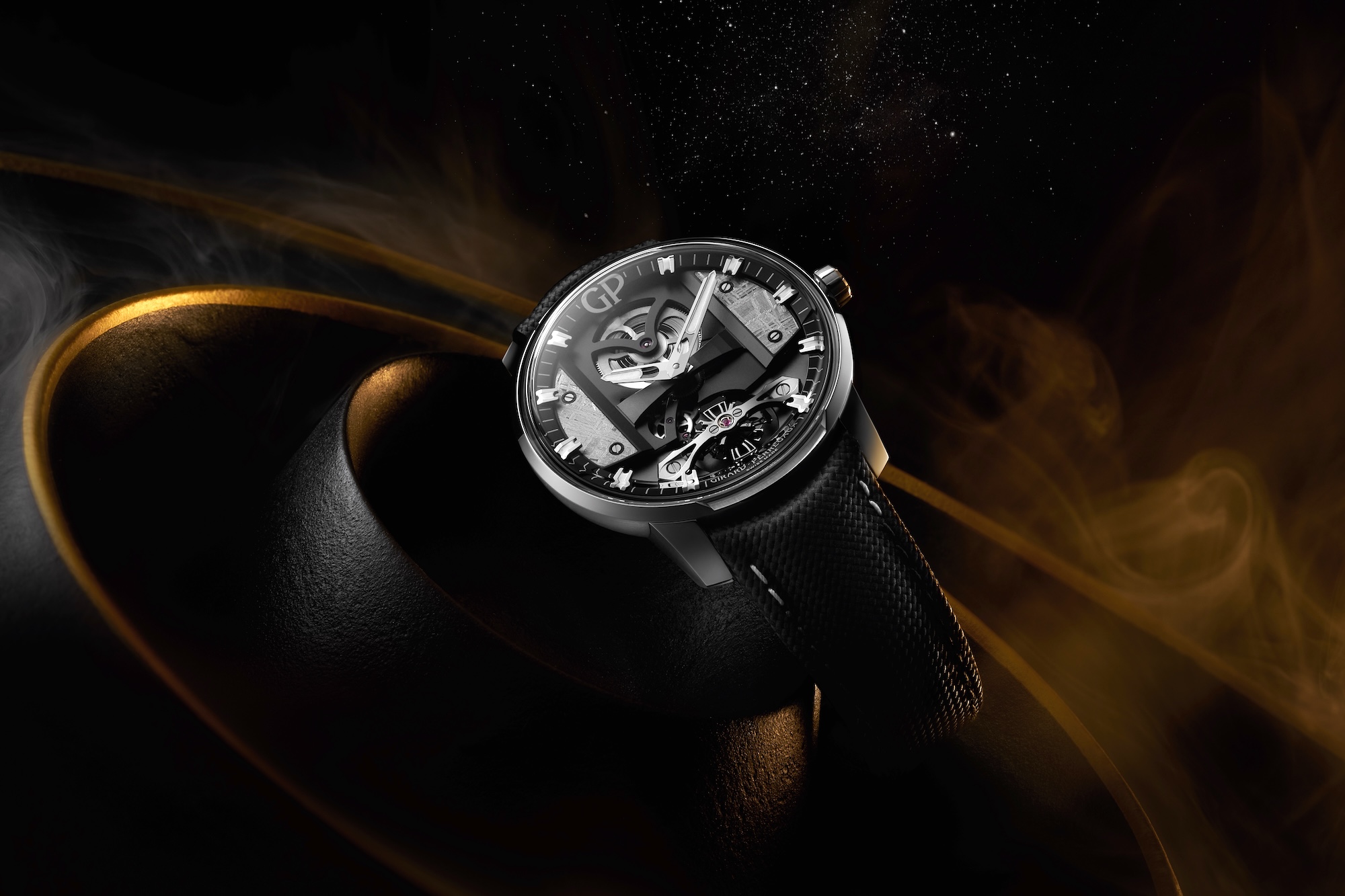 Girard-Perregaux Free Bridge Meteorite - art