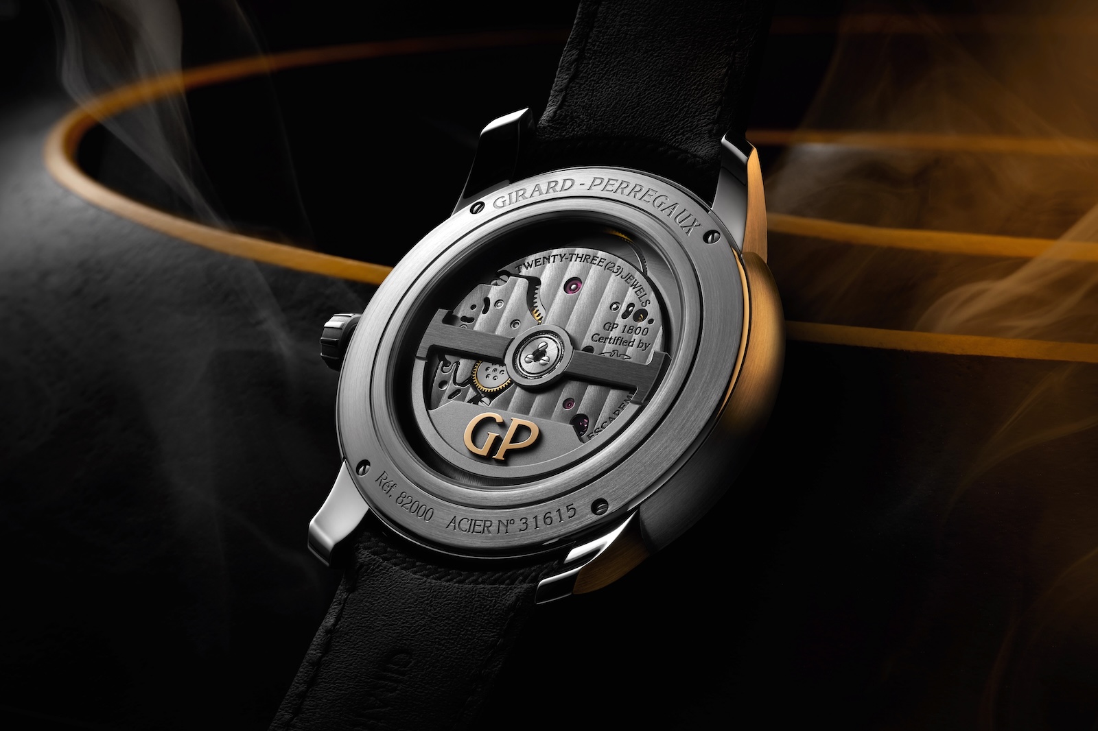 Girard-Perregaux Free Bridge Meteorite - caseback