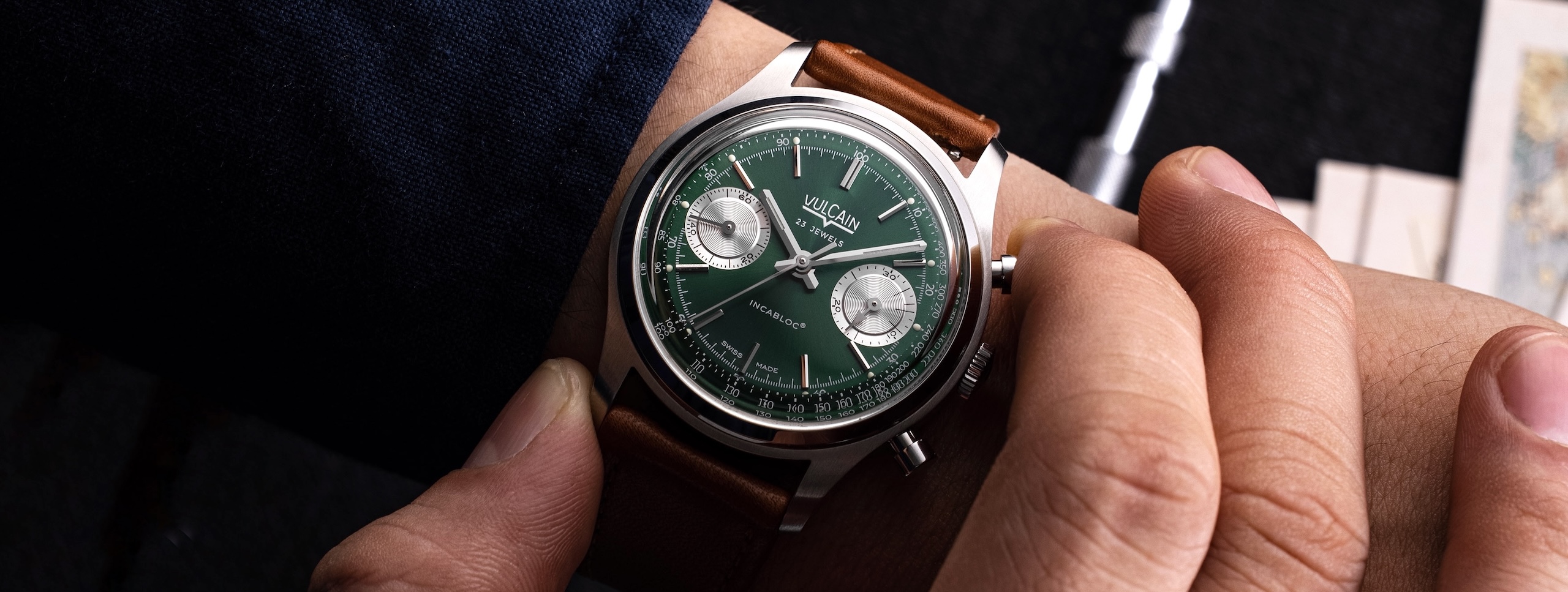 Vulcain Chronograph 1970 Green - cover