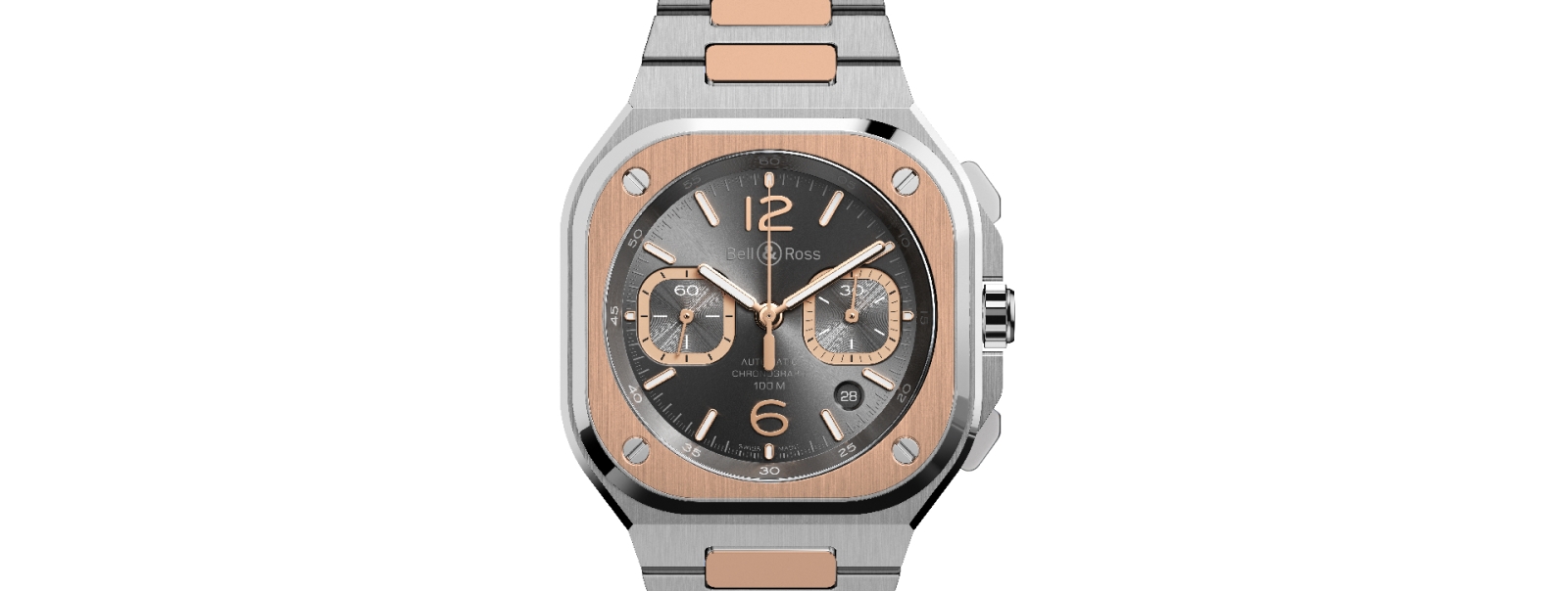Bell & Ross BR 05 Chrono Grey Steel & Gold