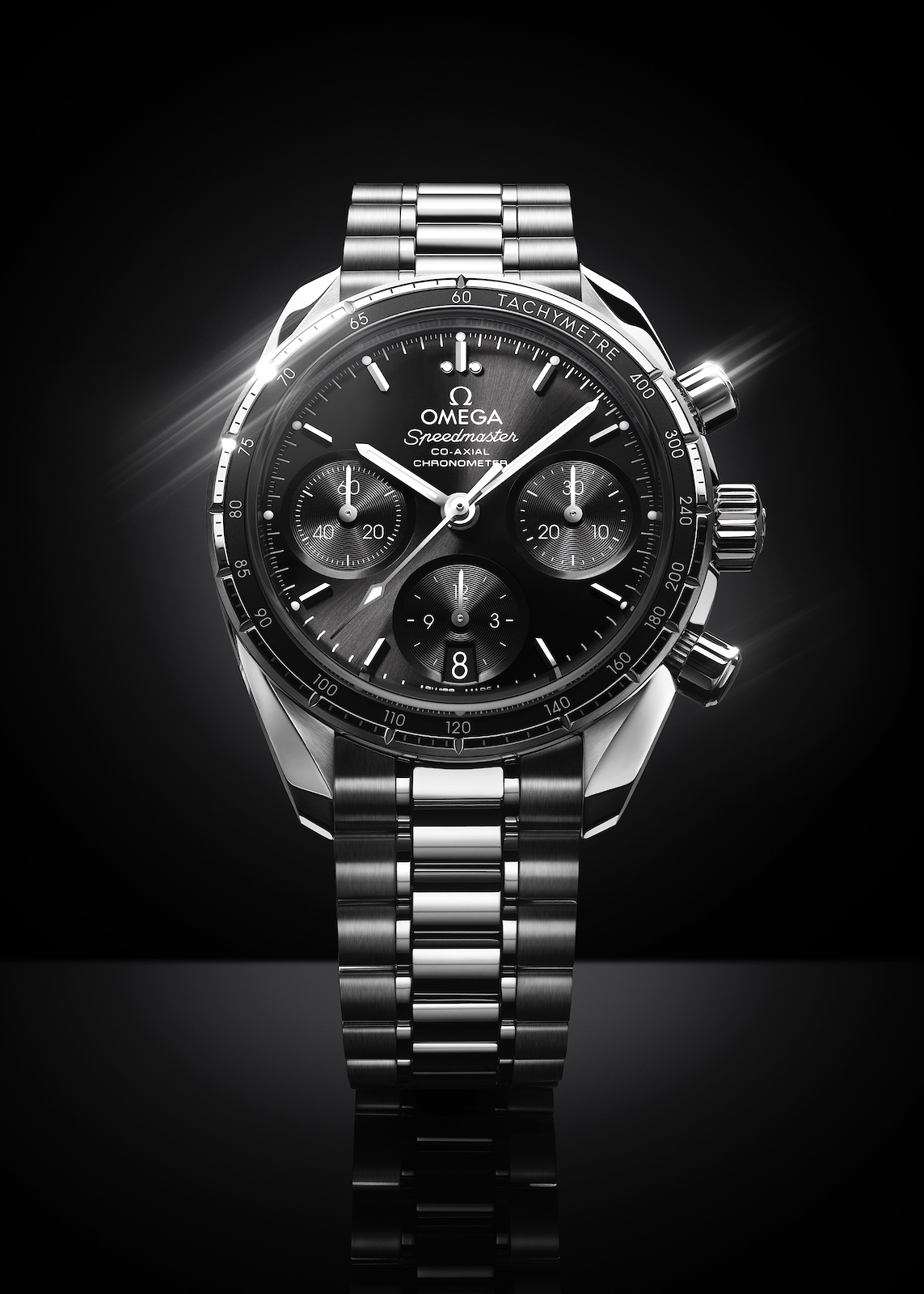 Omega Speedmaster 38 Originals - steel black bracelet