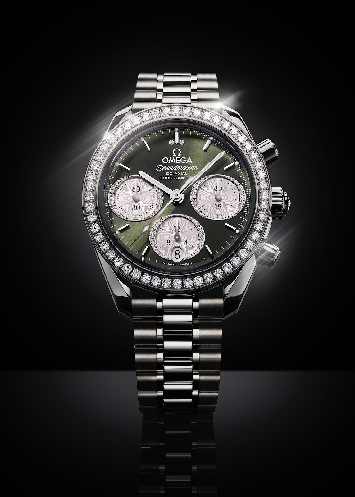 Omega Speedmaster 38 - steel green bracelet