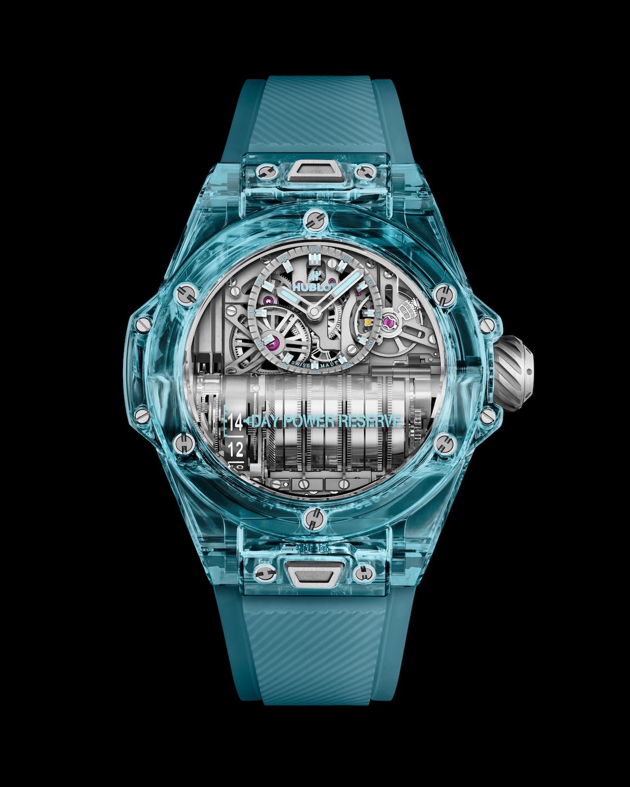 Hublot Big Bang MP-11 Water Blue Sapphire - front