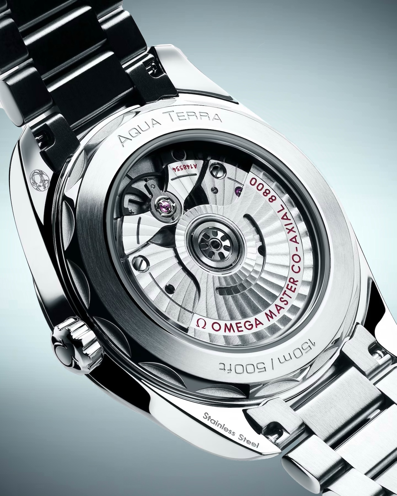 Omega Seamaster Aqua Terra Black Dial - caseback