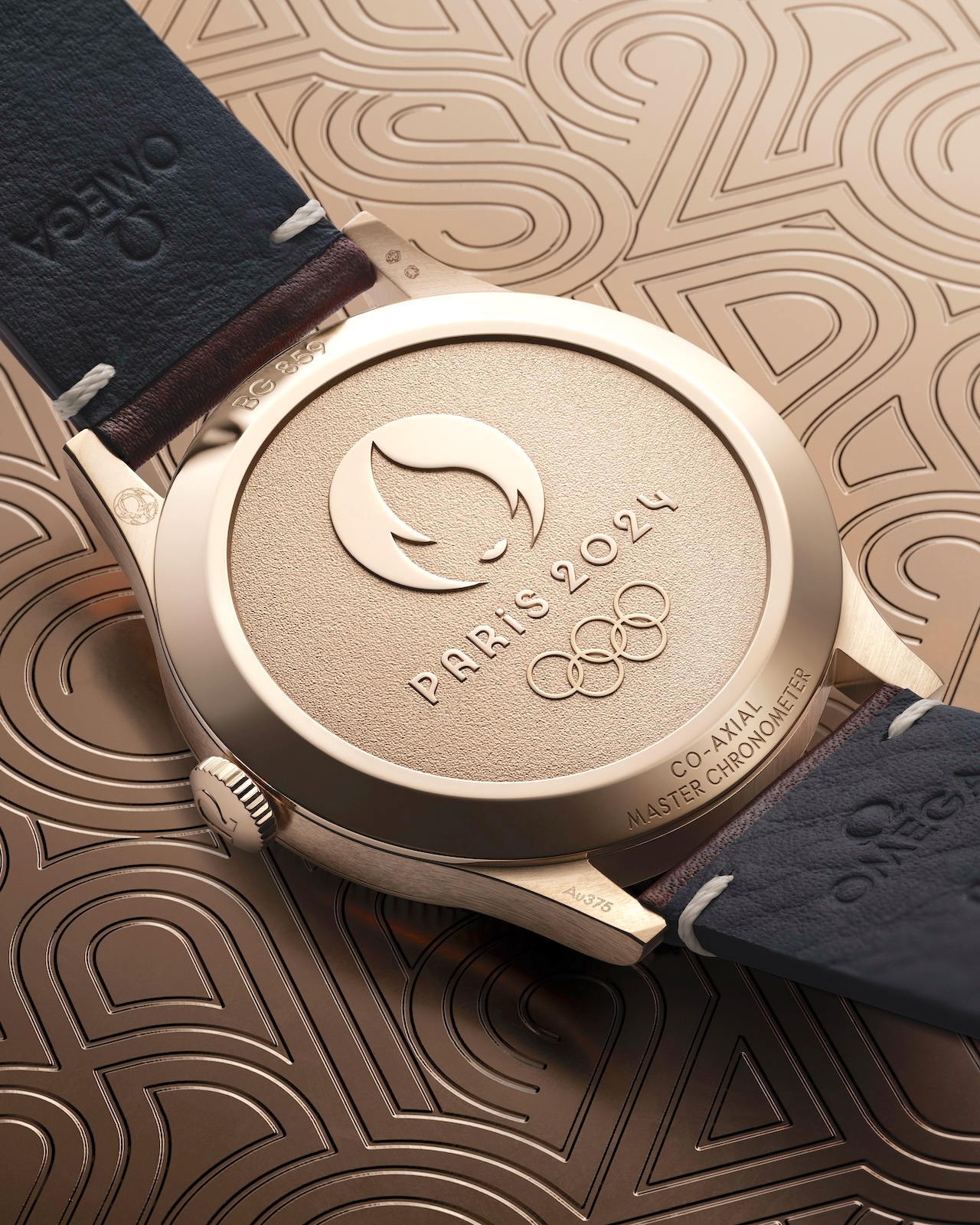 Omega Paris 2024 Bronze Gold Edition - caseback