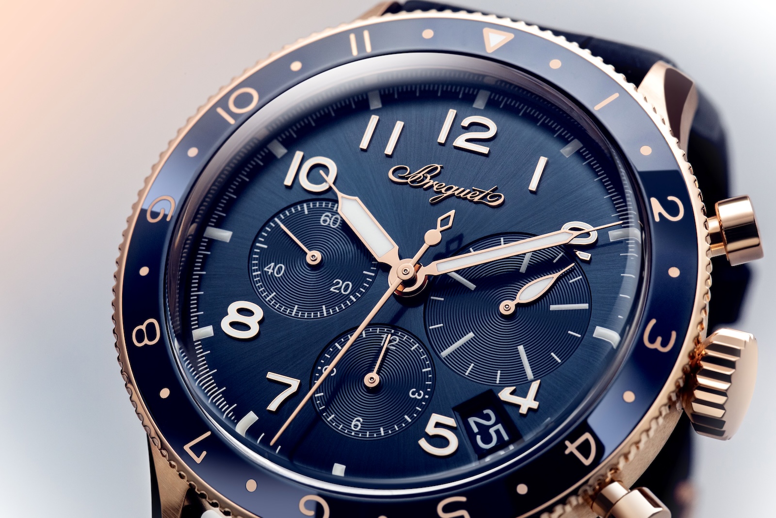 Breguet Type XX Chronograph 2067 Gold - dial