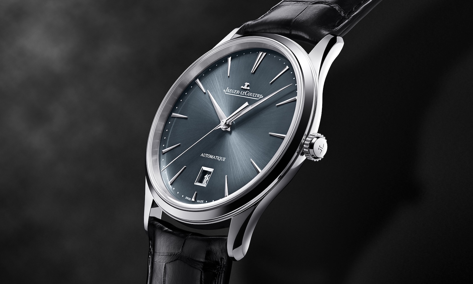 Jaeger-LeCoultre Master Ultra Thin Date Blue-Grey Dial - profil