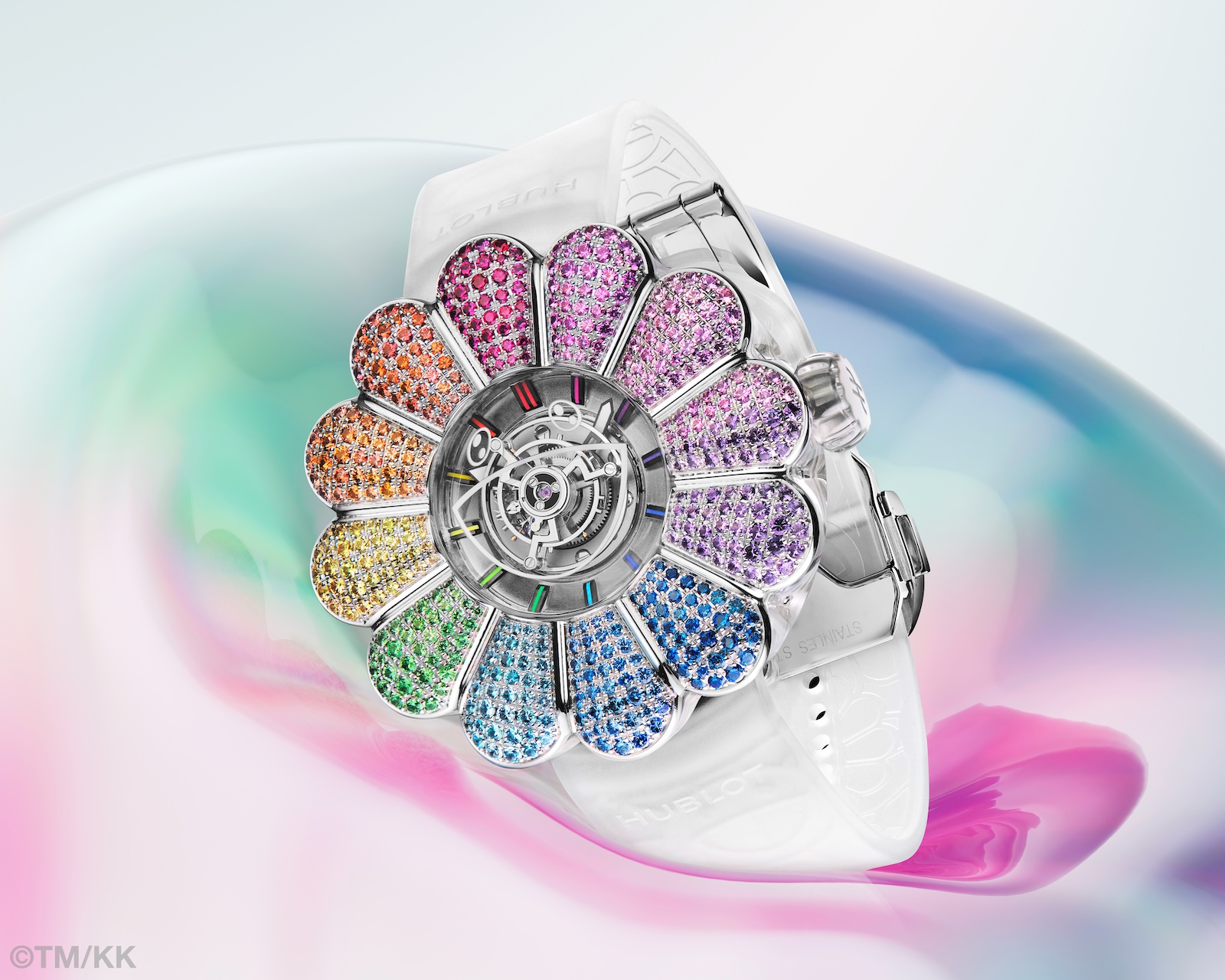 Hublot MP-15 Takashi Murakami Tourbillon Sapphire Rainbow - art 01