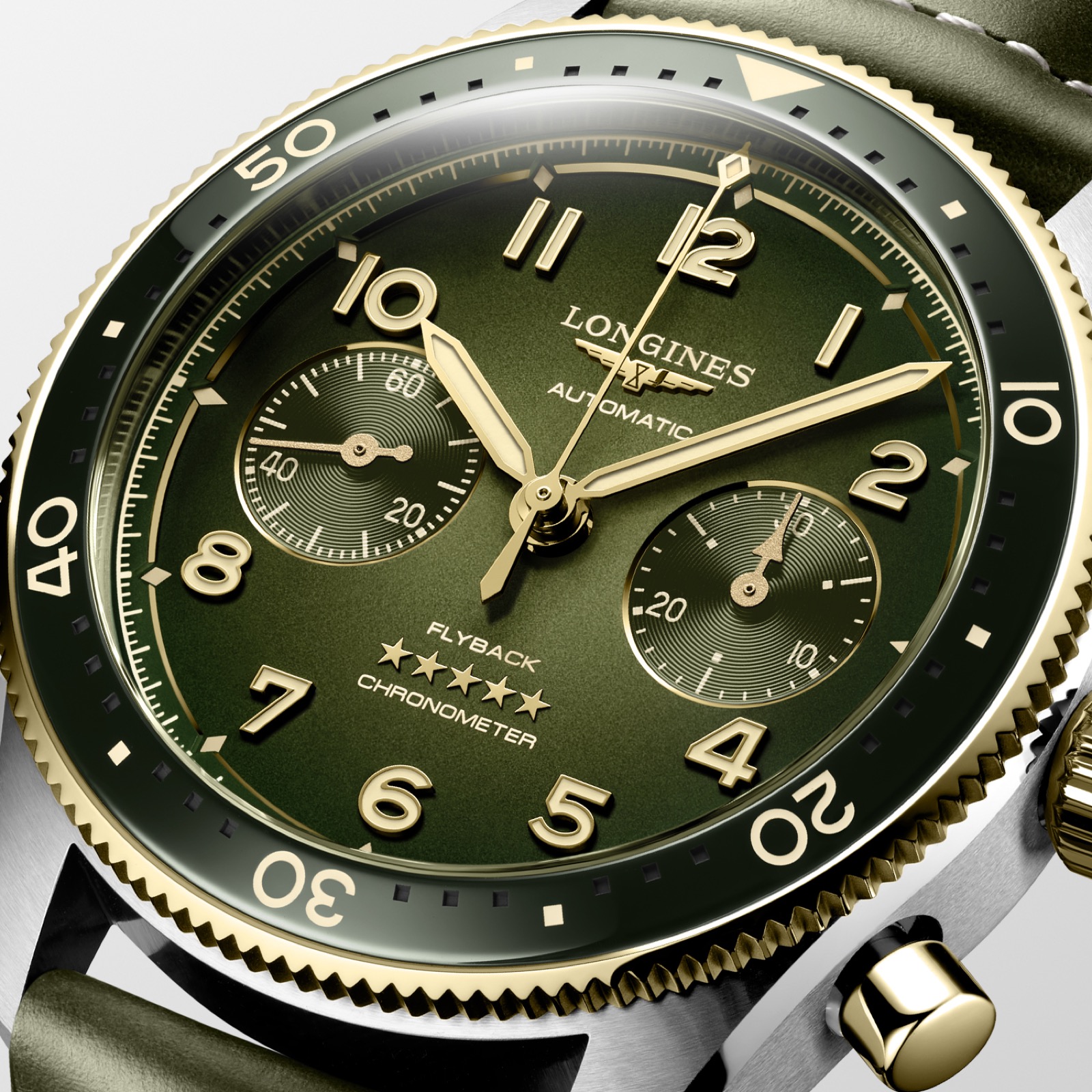 Longines Spirit Flyback en acero y oro_03