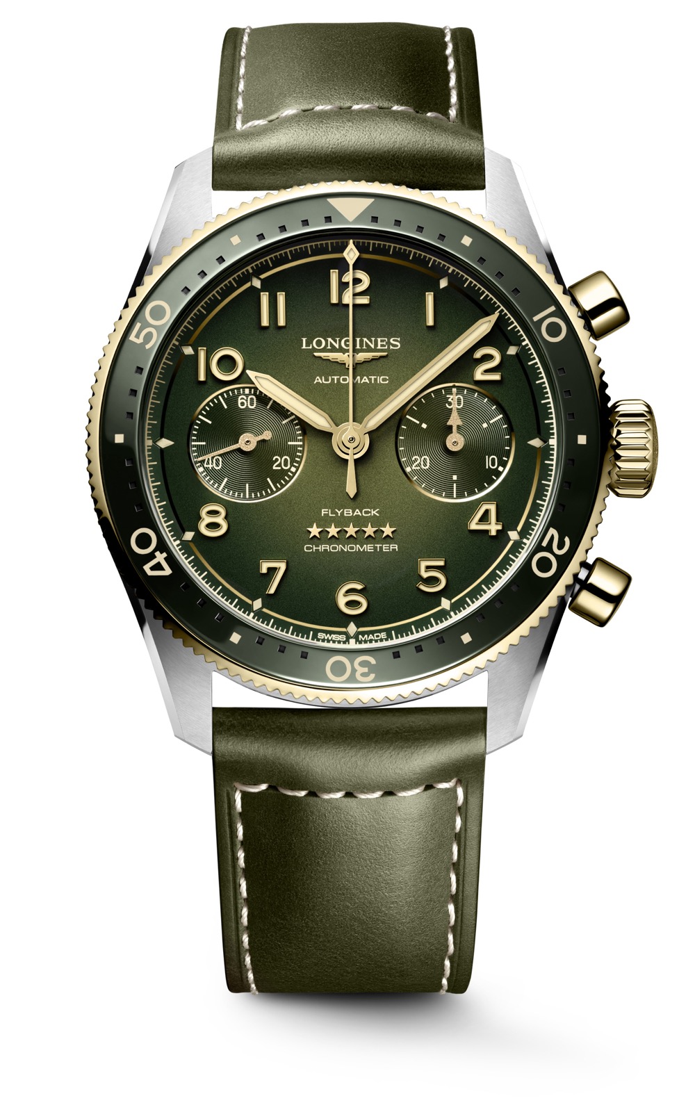 Longines Spirit Flyback en acero y oro_06