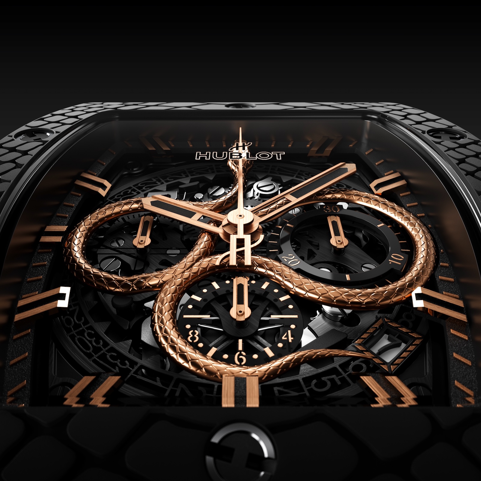 Hublot Spirit of Big Bang Year of the Snake - dial