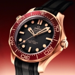 Omega Seamaster Diver 300M Bronze Gold Burgundy