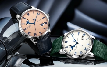 Glashutte Original Senator Excellence Panorama Date Moon Phase Frosted Silver & Frosted Copper - cover
