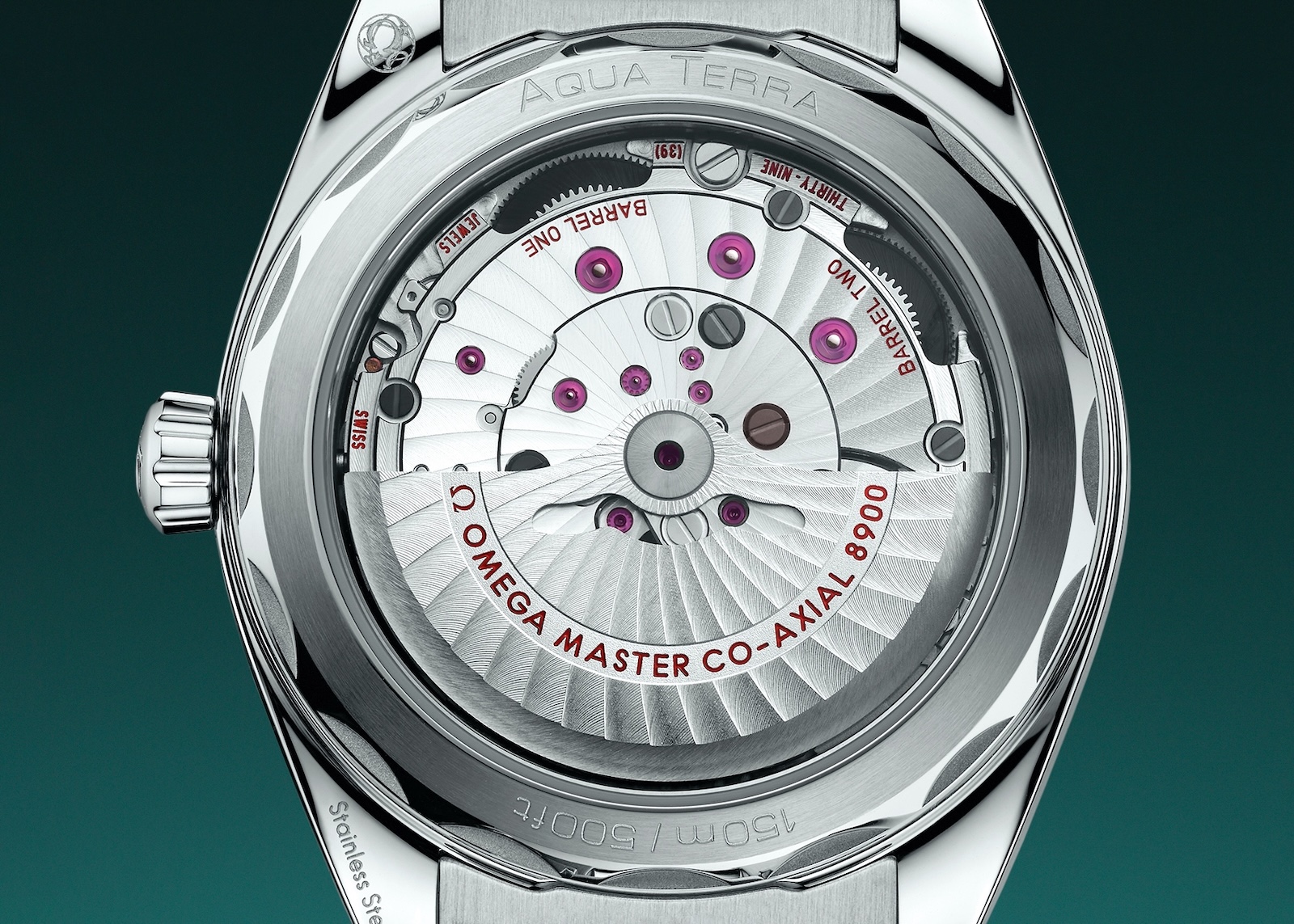 Omega Seamaster Aqua Terra Turquoise - caseback