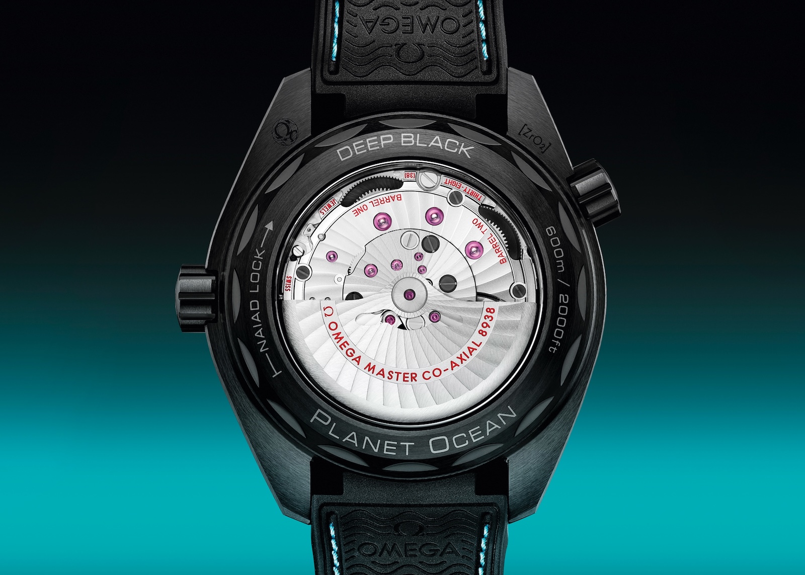 Omega Seamaster Planet Ocean Worldtimer - caseback