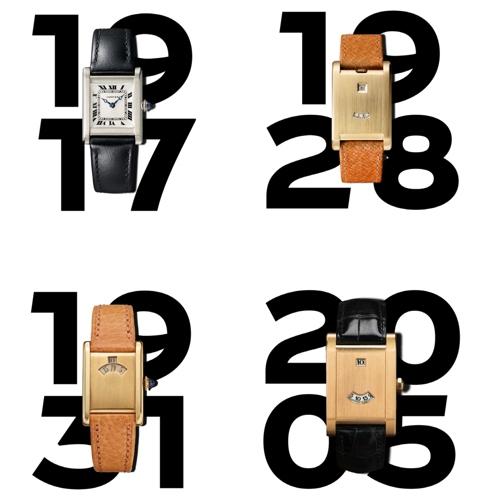 Cartier Tank à Guichets - history