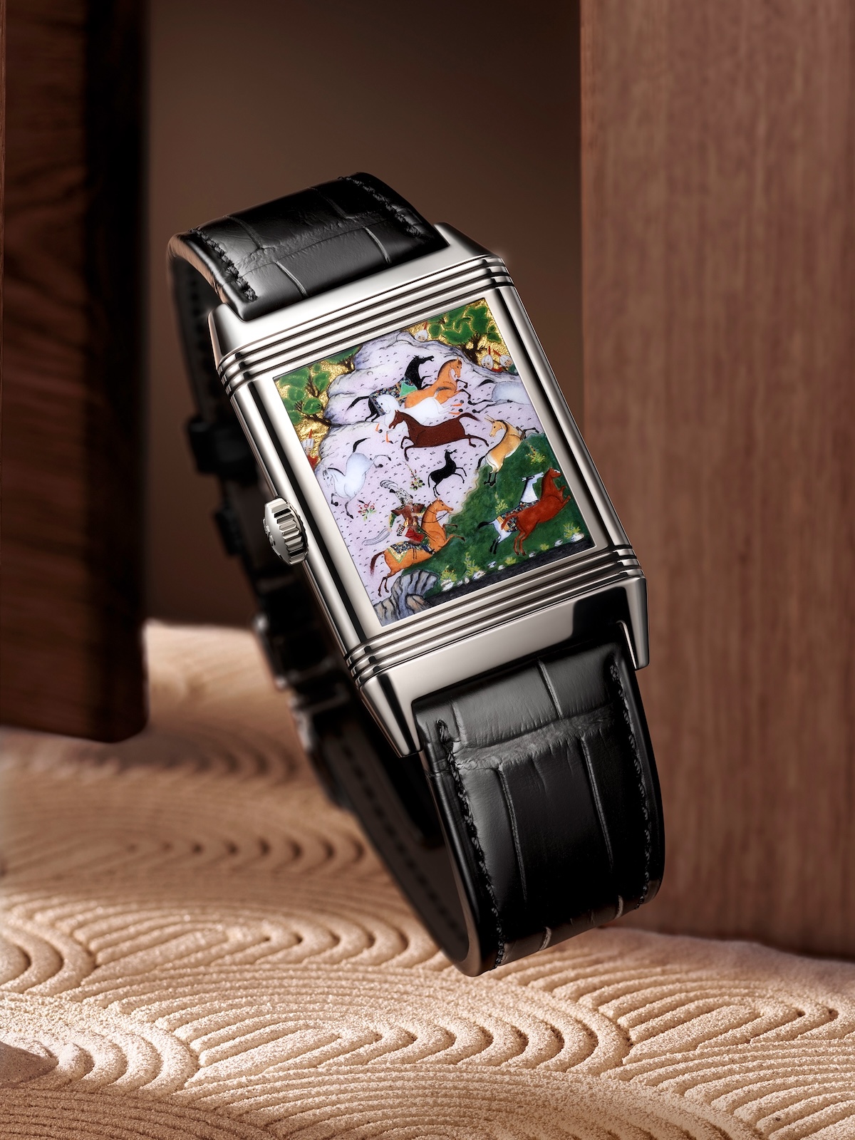 Reverso Tribute Enamel Shahnameh - Rustam Pursues Akvan