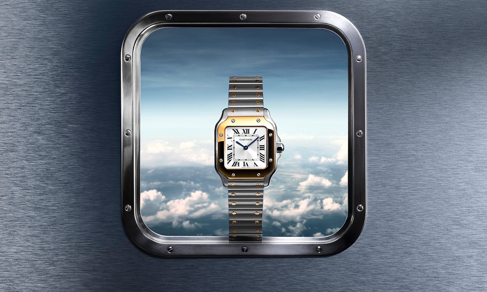 Cartier Santos Petit Modèle - steel-gold