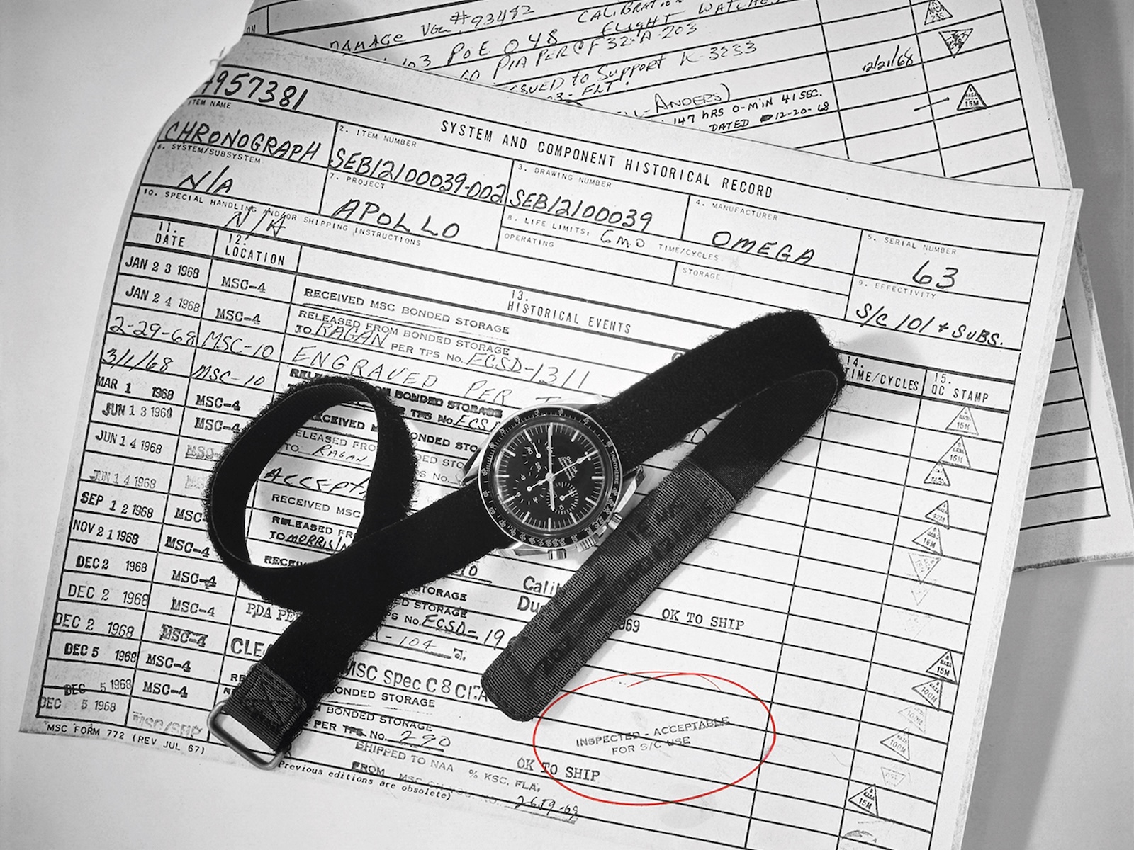 Omega Speedmaster; 60 años del certificado NASA - test