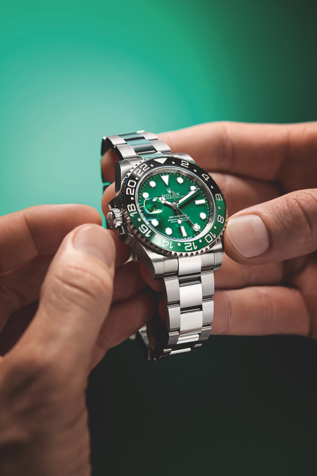Rolex GMT-Master II Left Hand, con esfera verde_04