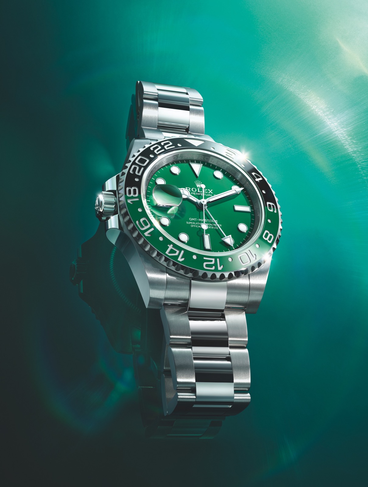Rolex GMT-Master II Left Hand, con esfera verde_02