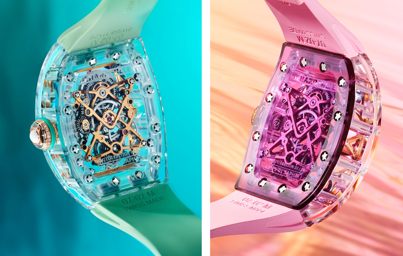 Richard Mille RM-75 Saphire - caseback