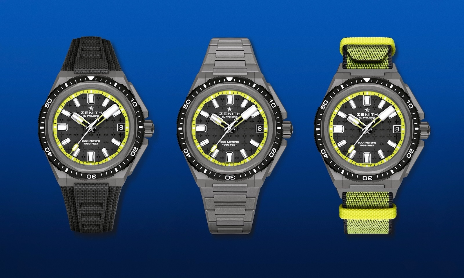 Zenith Defy Extreme DIver Shadow - trio
