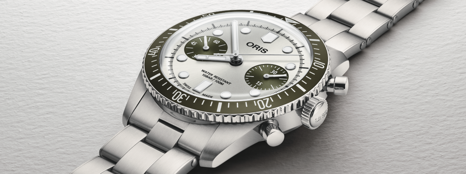 Oris Divers Sixty-Five Chronograph 40 mm, en verde océano