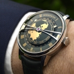 Arnold & Son Globetrotter 42 steel; blue and green