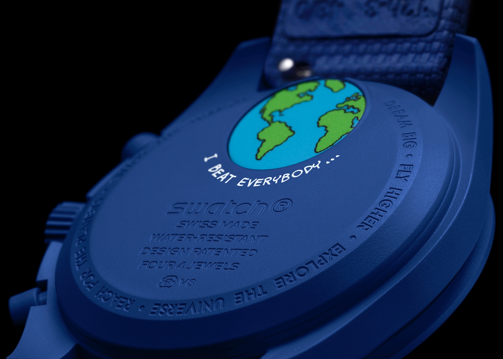 Omega x Swatch Mission to Earthphase Moonshine Gold - caseback