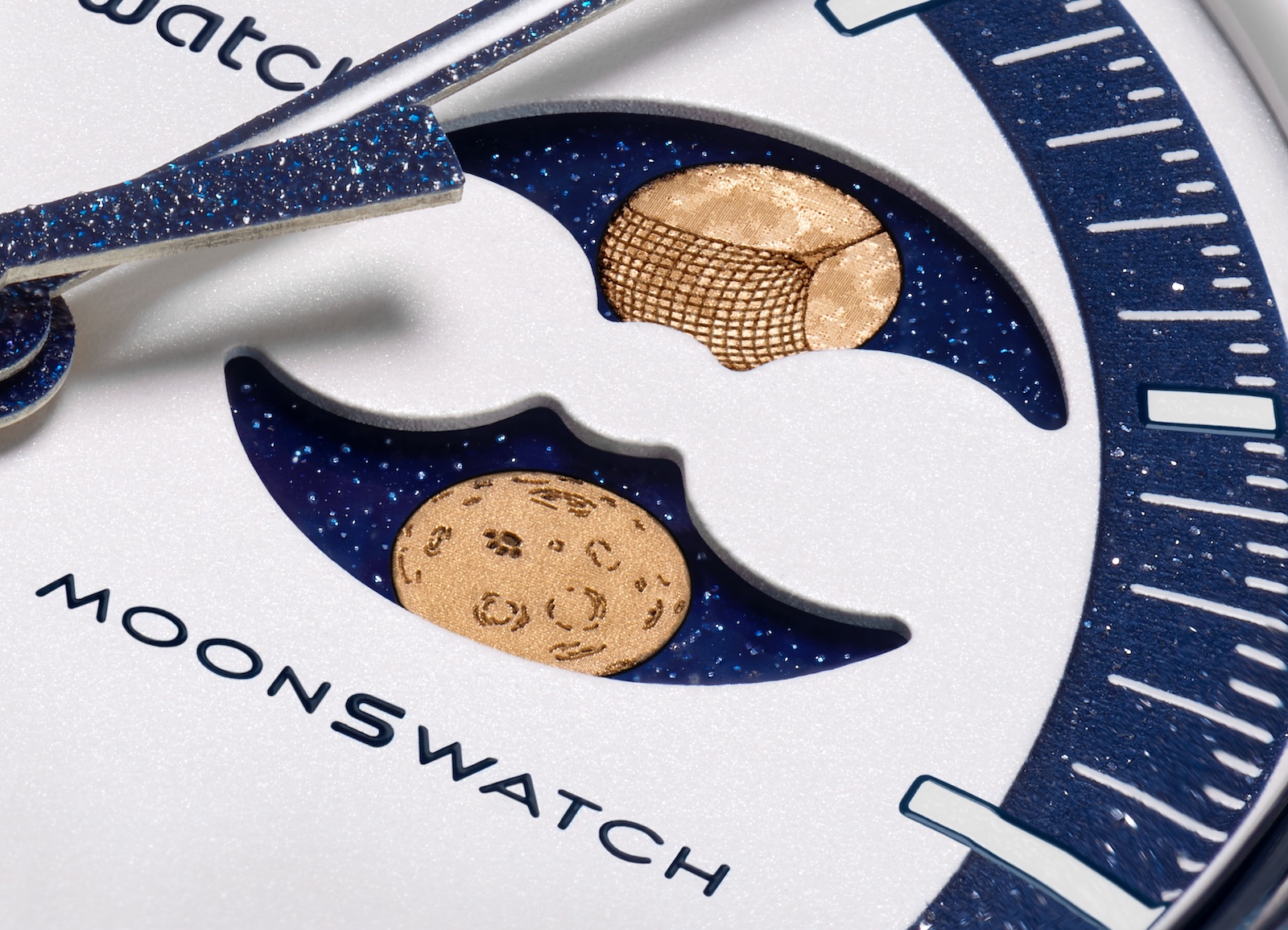 Omega x Swatch Mission to Earthphase Moonshine Gold - fase lunar