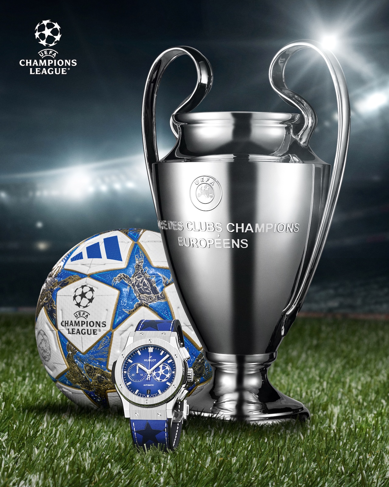 Hublot y Kylian Mbappé - Classic Fusion Chronograph UEFA Champions League Titanium - art 01
