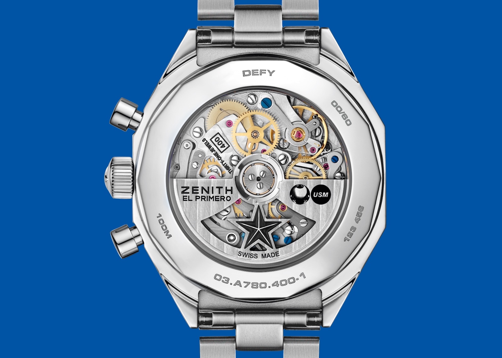 Zenith Defy Chronograph USM - caseback
