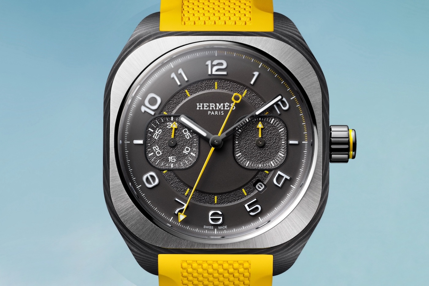 Hermès H08 Chronograph - yellow dial