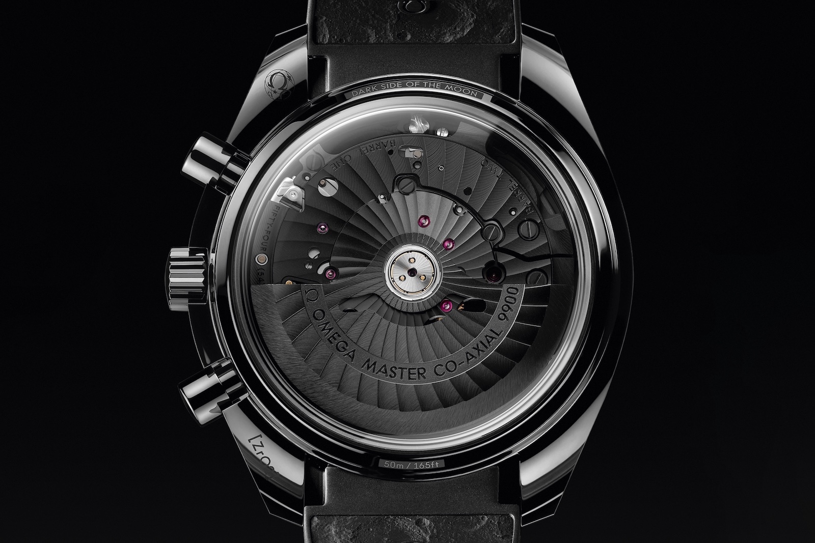 Omega Speedmaster Dark Side of the Moon Black Black - caseback